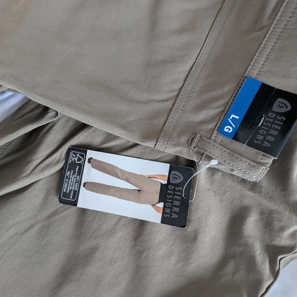 Sierra Designs Women's Brown/Khaki Trail Pants Size Large NWT Quick Dry Hiking - Picture 10 of 13